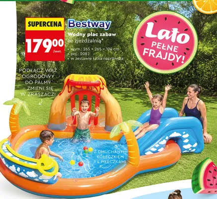 Wodny plac zabaw ze zjeżdżalnią Bestway promocja w Biedronka