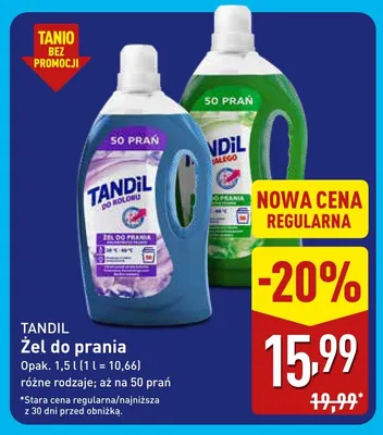 Żel do prania Coccolino promocja w Aldi