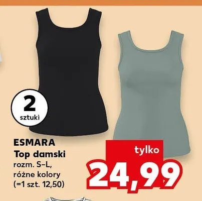 Top damski, różne kolory promocja w Kaufland
