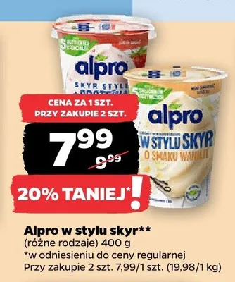 Alpro w stylu skyr promocja w Netto