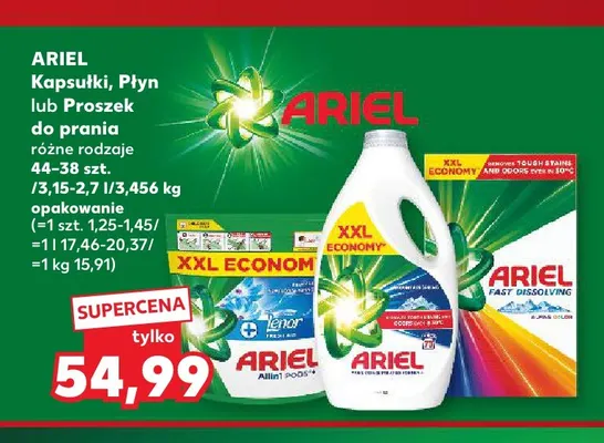Proszek do prania Ariel promocja w Kaufland