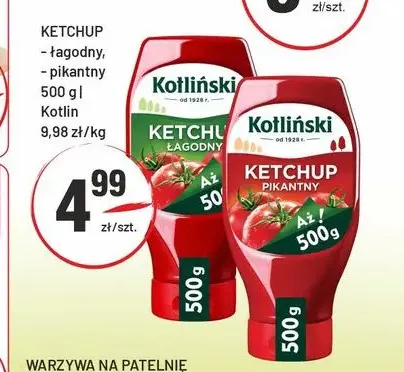 Ketchup Kotlin Kotliński pikantny promocja w Sedal