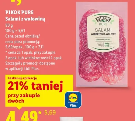 Salami z wołowiną promocja w Lidl
