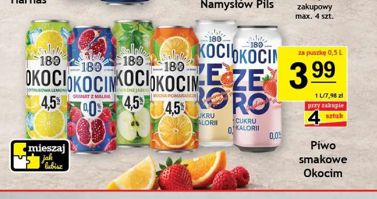 Piwo smakowe Okocim promocja w Gram Market