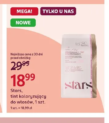 Tint koloryzujący do włosów Stars promocja w Rossmann