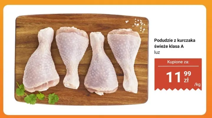 Podudzie z kurczaka świeże klasa A luz promocja w Dino