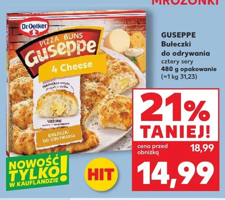 Bułeczki do odrywania cztery sery Guseppe Dr. Oetker promocja w Kaufland