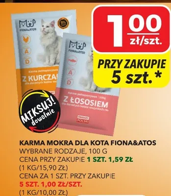 Karma mokra dla kota wybrane rodzaje promocja w Top Market