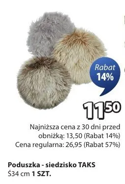 Poduszka - siedzisko TAKS promocja w Jysk