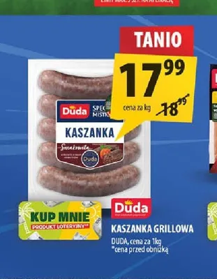 Kaszanka grillowa Duda promocja w Arhelan