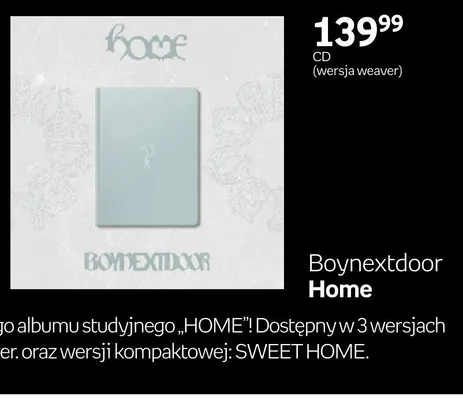 Płyta CD Boynextdoor Home wersja weaver promocja w Empik