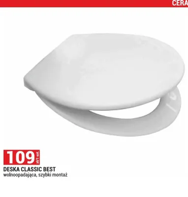 Deska sedesowa Classic Best wolnoopadająca promocja w Merkury Market