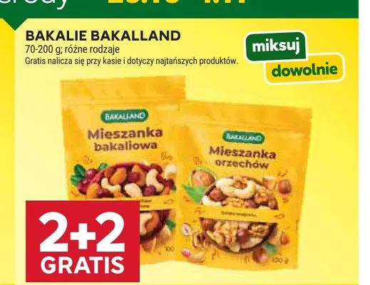 Bakalie Bakalland Mieszanka bakaliowa promocja w Stokrotka