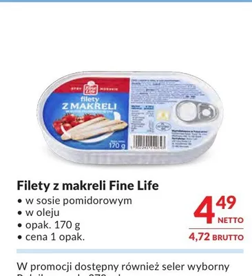 Filety z makreli Fine Life promocja w Makro