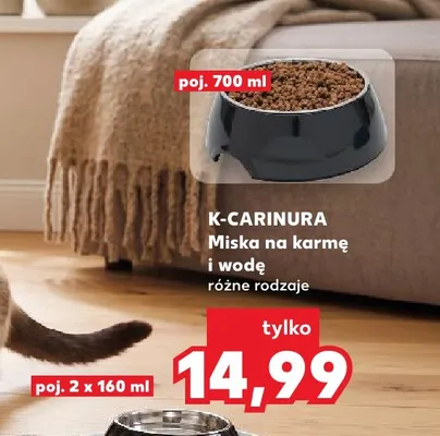 Miska na karmę i wodę K-Carinura 700 ml promocja w Kaufland