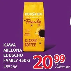 Kawa mielona Eduscho Family 450g promocja w Selgros
