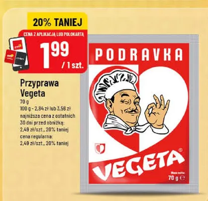 Przyprawa Vegeta Podravka promocja w POLOmarket