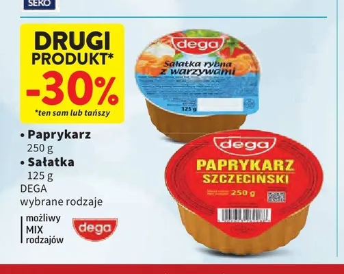 Sałatka rybna Dega promocja w Intermarche