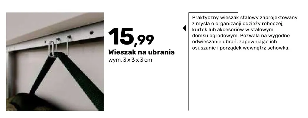 Wieszak na ubrania promocja w Bricomarche