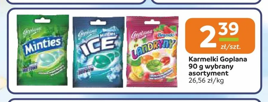 Karmelki Goplana Minties promocja w Społem Częstochowa