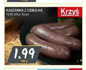 Kaszanka z cebulką Krzyś promocja w Słoneczko