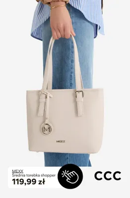 Torebka shopper średnia MEXX promocja w CCC