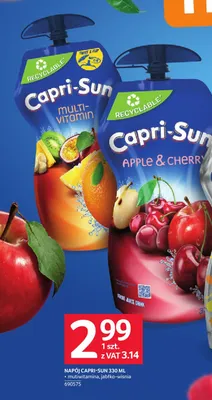 Napój owocowy Capri-Sun jabłko-wiśnia promocja w Selgros