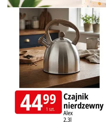 Czajnik nierdzewny Alex Altom 2,3 l promocja w Leclerc