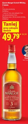 Whisky Queen Margot Scotch Whisky 3-letnia promocja w Lidl