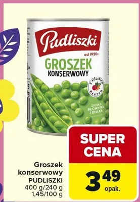 Groszek konserwowy promocja w Carrefour Market