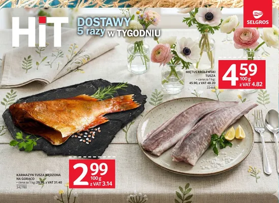 Karmazyn tusza wędzona na gorąco promocja w Selgros