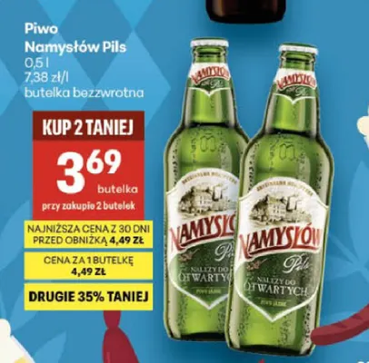 Piwo Namysłów Pils promocja w Delikatesy Centrum