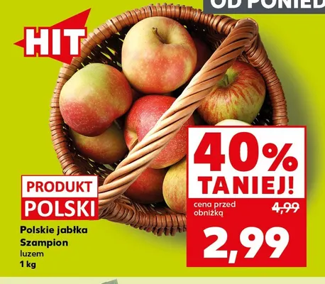 Jabłka polskie Szampion promocja w Kaufland