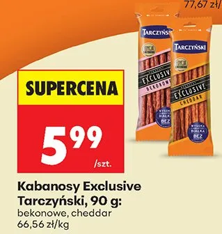 Kabanosy Exclusive bekonowe promocja w Biedronka