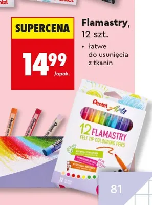Flamastry Pentel promocja w Biedronka