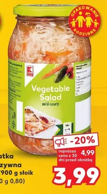 Sałatka warzywna  promocja w Kaufland