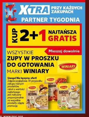 Zupy w proszku do gotowania Winiary promocja w Kaufland