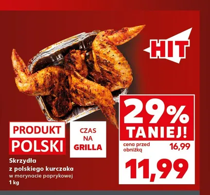 Skrzydła z polskiego kurczaka w marynacie paprykowej promocja w Kaufland
