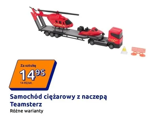 Samochód ciężarowy z naczepą promocja w Action