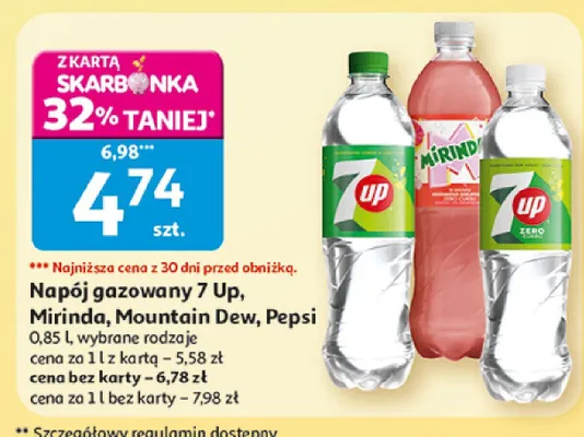 Napój gazowany 7 Up promocja w Auchan