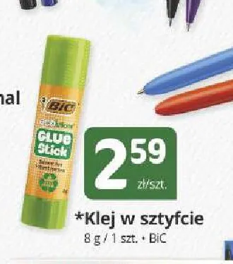 Klej w sztyfcie BIC promocja w Marketvita