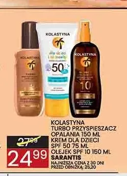 Krem dla dzieci SPF 50 Kolastyna promocja w Wafelek