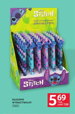 Długopis wymazywalny Disney Stitch promocja w Selgros