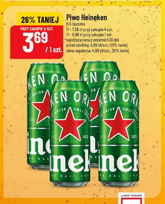 Piwo Heineken promocja w POLOmarket