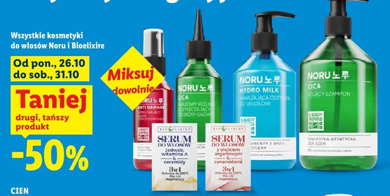 Kojący szampon do włosów Cica Noru promocja w Lidl