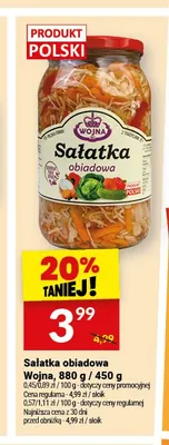 Sałatka obiadowa Wojna promocja w Twój Market