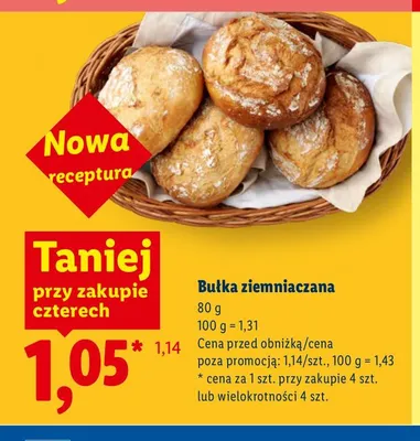 Bułka ziemniaczana promocja w Lidl