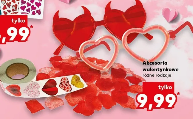 Akcesoria walentynkowe promocja w Kaufland