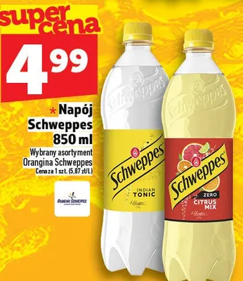 Napój Schweppes promocja w TOPAZ