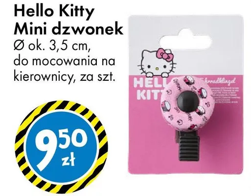 Mini dzwonek Ø ok. 6,5 cm, do mocowania na kierownicę promocja w Tedi